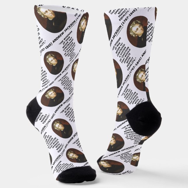 Andrew Jackson Wisdom steuerliche Gleichheit Socken (Gewinkelt)