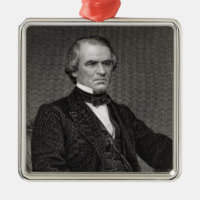 Andrew Johnson, graviert von einer Fotografie