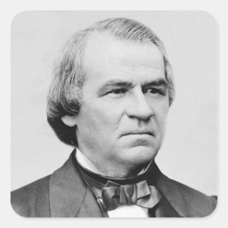 Andrew Johnson Quadratischer Aufkleber