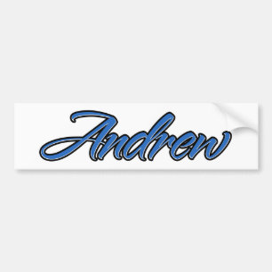 Andrew Name blue Aufkleber Sticker Autoaufkleber