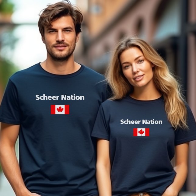 Andrew Scheer Nation Conservative Canada Flag Dark T-Shirt (Von Creator hochgeladen)