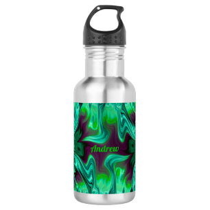 ANDREW ~ Shades Green und Lila ~ Edelstahlflasche