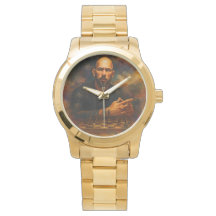 Andrew Tate übergroße goldene Armbanduhr
