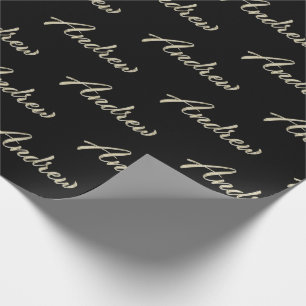 Andrew Vorname Name edles Geschenkpapier Papier
