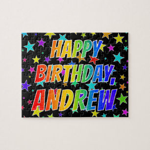 "ANDREW" Vorname, Spaß "GLÜCKLICHER BIRTHTAG"
