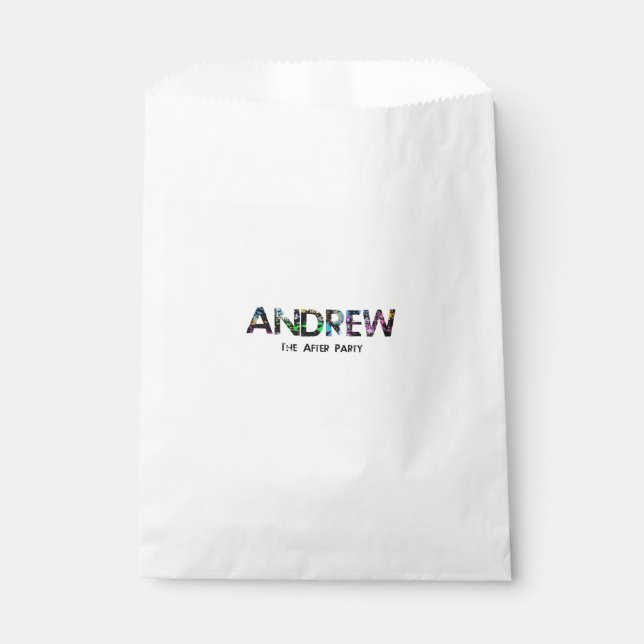 andrews Bar mitzvah Geschenktütchen (Vorderseite)