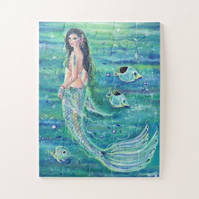 Andrina mermaid au puzzle d'angelfish par Renee (Vertical)