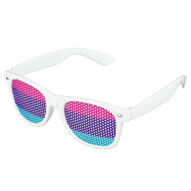 Androgyne Pride Flag Partybrille (Schrägansicht)