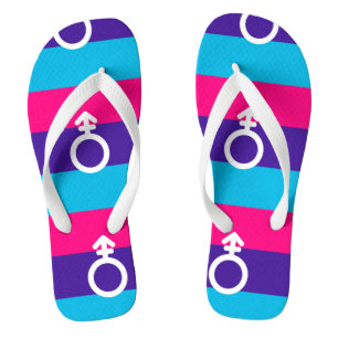 Androgyne-Pride Flip Flops