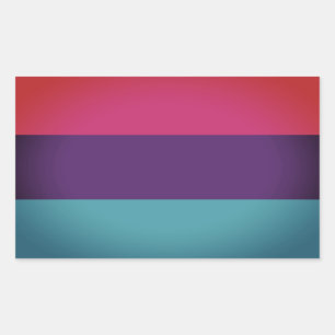 Androgyne Pride Rechteckiger Aufkleber