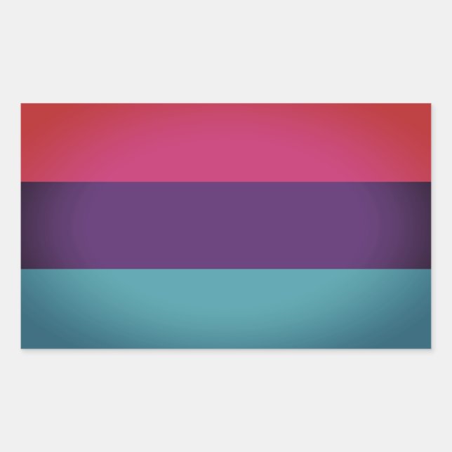 Androgyne Pride Rechteckiger Aufkleber (Vorderseite)