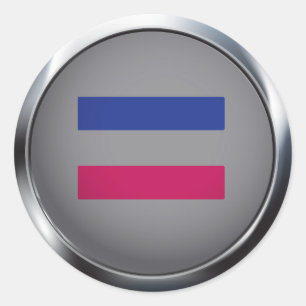 androgynisch runder aufkleber
