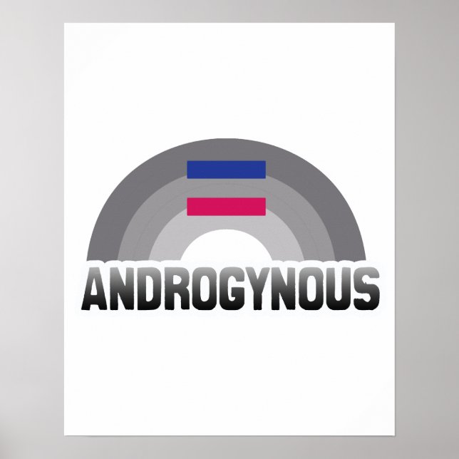 ANDROGYNISCHER REGENBOGEN POSTER (Vorne)