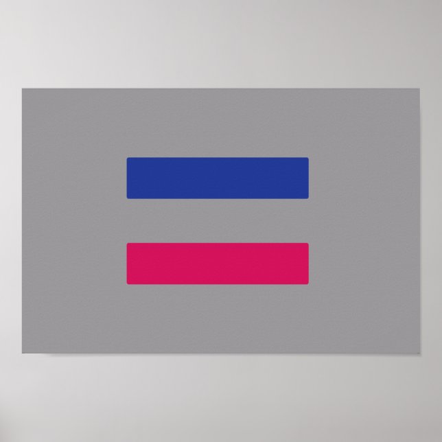 ANDROGYNISCHES STOLZ-MUSTER POSTER (Vorne)