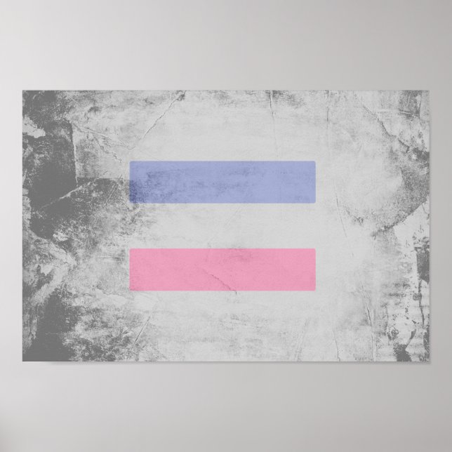 ANDROGYNISCHES STOLZ-MUSTER POSTER (Vorne)