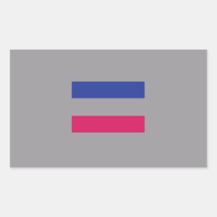 Androgynous Pride Rechteckiger Aufkleber