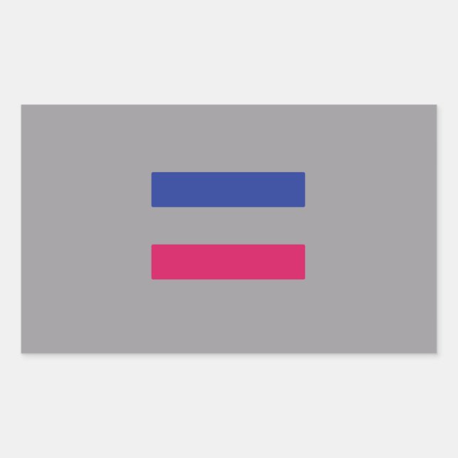 Androgynous Pride Rechteckiger Aufkleber (Vorderseite)