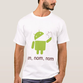 Android > Apfel (helles Shirt) T-Shirt