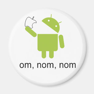 Android > Apfel (Rundmagnet) Magnet