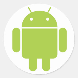 Android-Aufkleber Runder Aufkleber