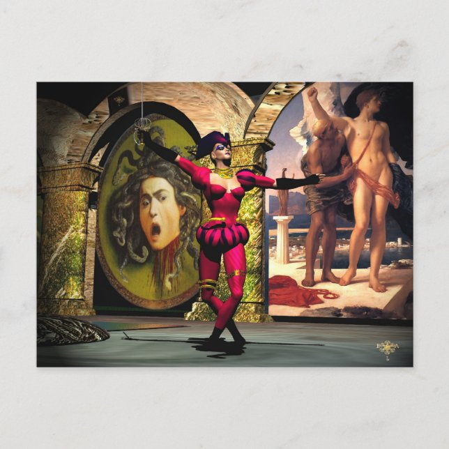 ANDROID BALLET, Science Fiction Postkarte (Vorderseite)