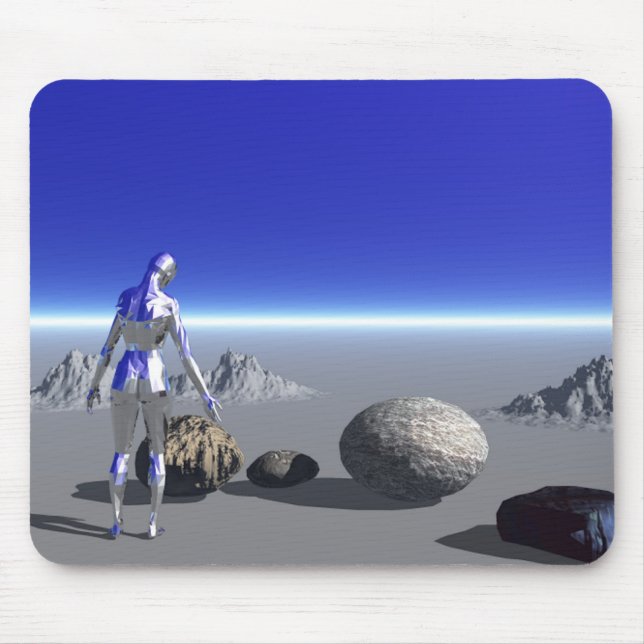 Android-Blue-Planet Mousepad (Vorne)