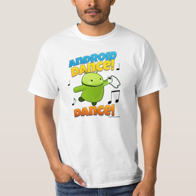 Android Dance tanzt Shirt (Vorderseite)