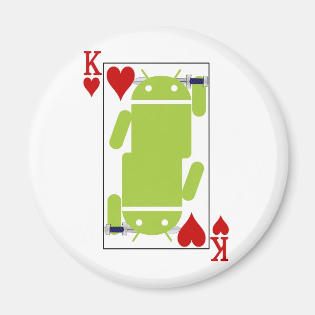 Android des Herzens Magnet (Vorne)