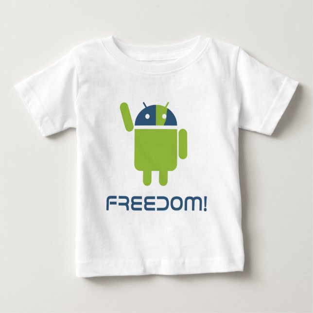 Android=Freiheit Baby T-shirt (Vorderseite)