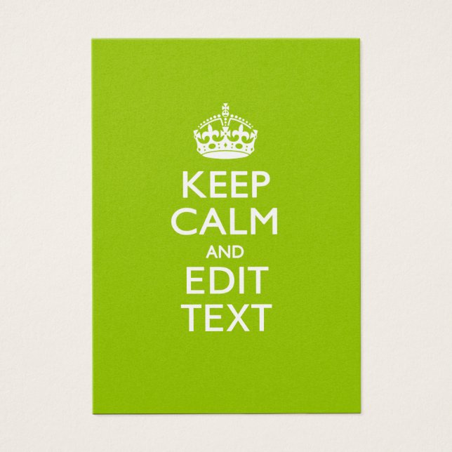 Android Green Behalte Ruhe und Ihren Text (Vorderseite)