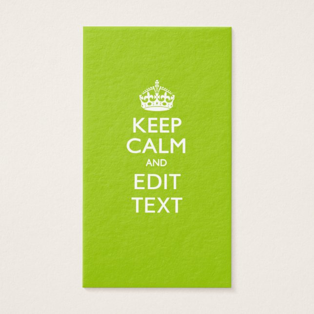 Android Green Behalte Ruhe und Ihren Text (Vorderseite)