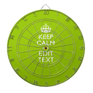 Android Green Keep Calm Have Your Text Dartscheibe