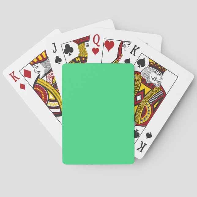 Android grün (Vollfarbe) Spielkarten (Rückseite)