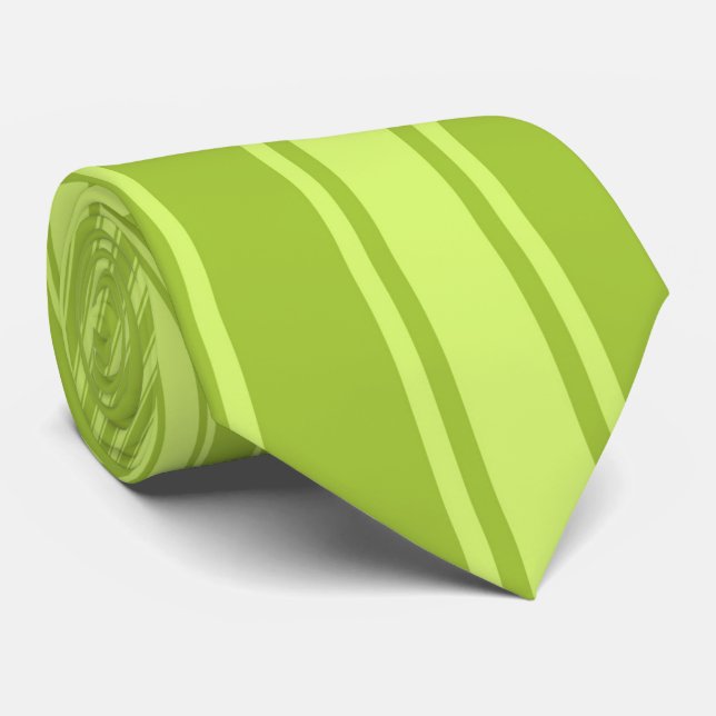 Android grüner Farbstreifen Funky Muster Krawatte (Gerollt)