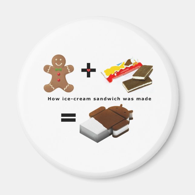 Android Ice Cream Sandwich Magnet (Vorne)