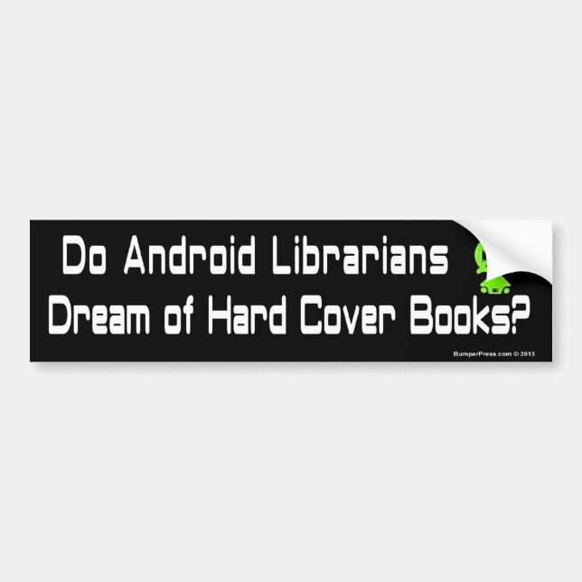 Android Librarians Autoaufkleber (Vorne)