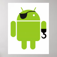 Android Robot Mighty Pirate