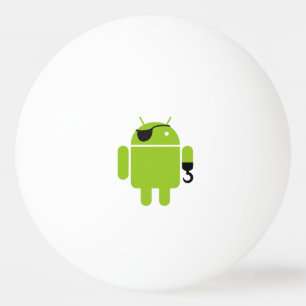 Android Robot Mighty Pirate Tischtennisball