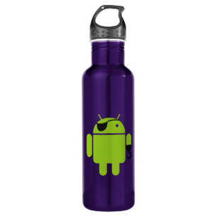 Android Robot Pirate Trinkflasche