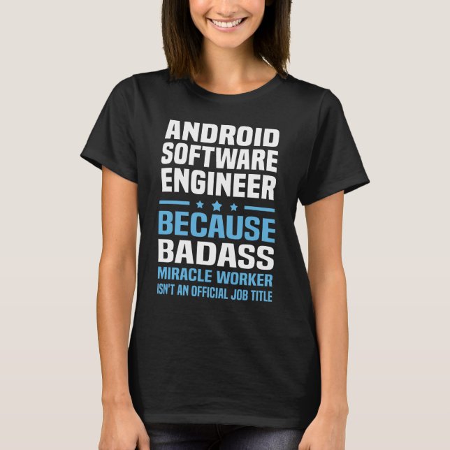 Android Software Engineer T-Shirt (Vorderseite)