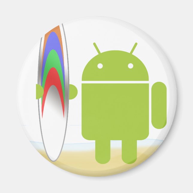 Android Surfer Magnet (Vorne)