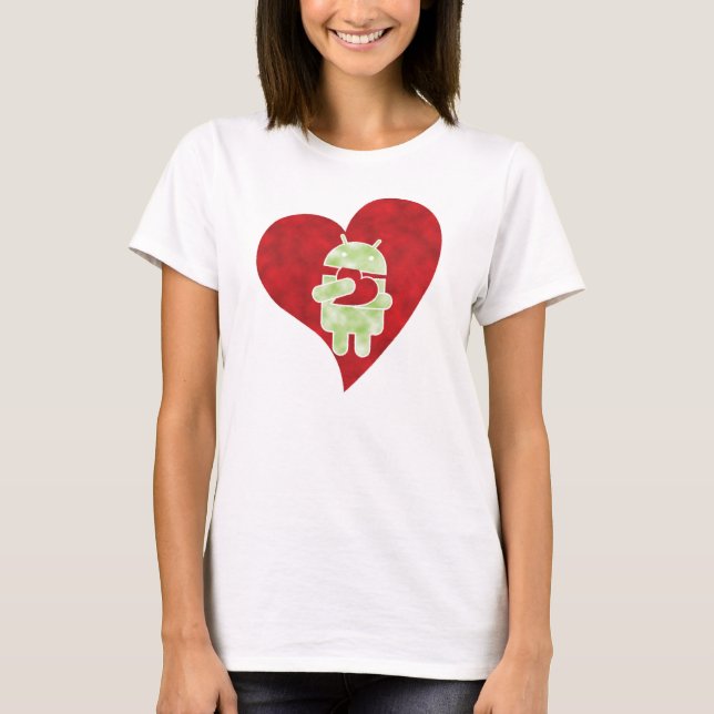 Android T-Shirt - Droid Love (Vorderseite)