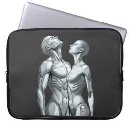 Android Union: Couple Futuristic Laptop Sleeve