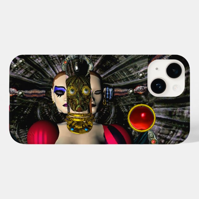 ANDROID XENIA SPACESHIP PILOT, Science Fiction Case-Mate iPhone Hülle (Rückseite (Horizontal))