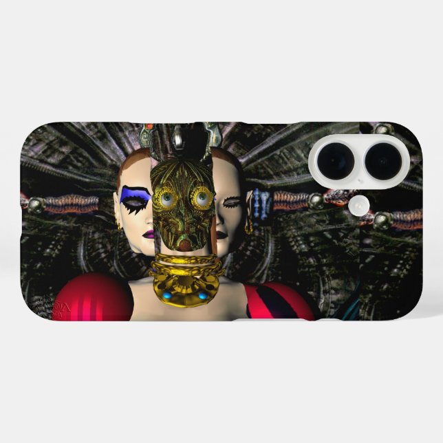ANDROID XENIA SPACESHIP PILOT-Science Fiction iPhone 16 Hülle (Rückseite (Horizontal))