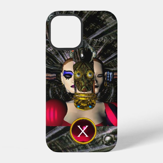 ANDROID XENIA WELTRAUMSCHIFF PILOT, Gem Monogram S iPhone 12 Hülle (Rückseite)