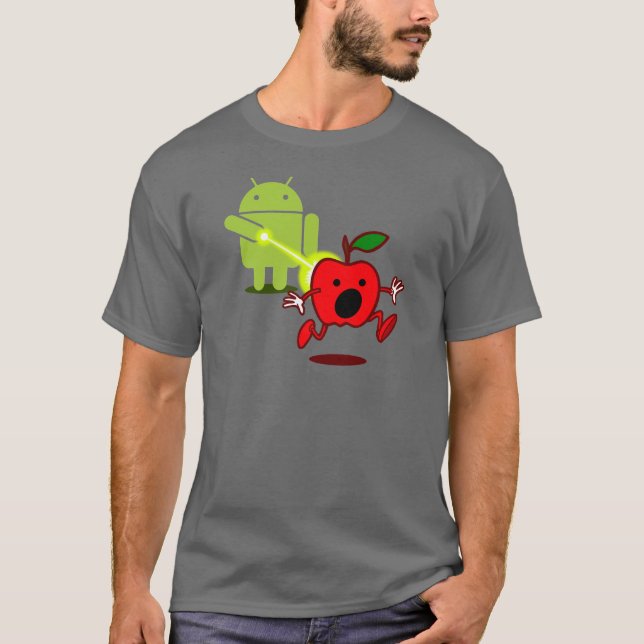 Androider Angriff! T-Shirt (Vorderseite)