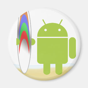 Androider Surfer Magnet