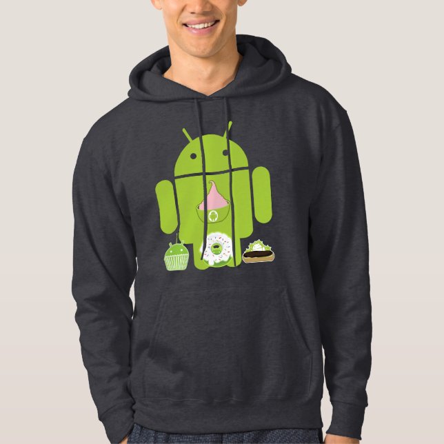Androider VersionenHoodie Hoodie (Vorderseite)