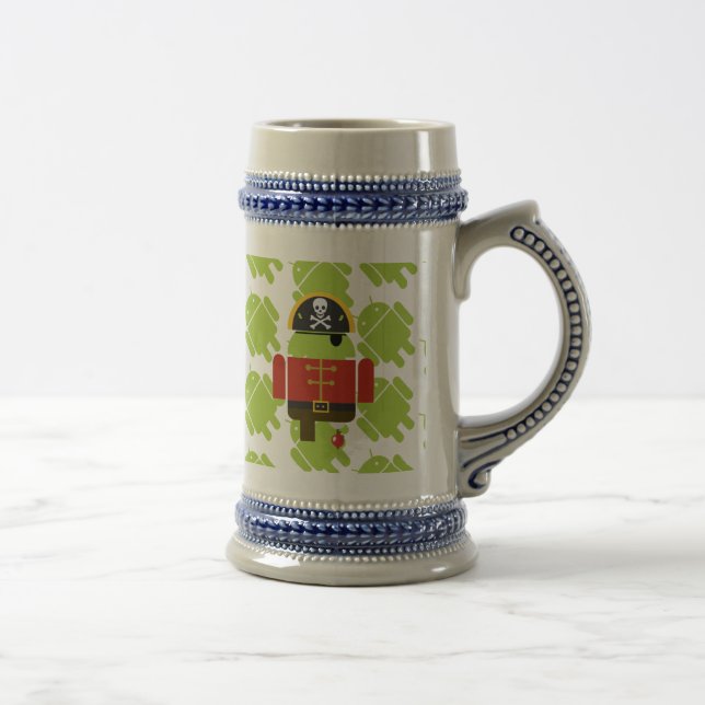 Androides Ninja/Pirat Stein Bierglas (Rechts)